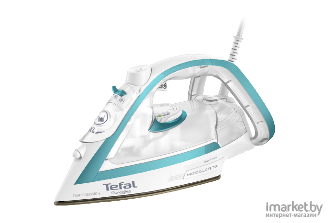 Утюг Tefal Puregliss FV8044E0 (белый/бирюзовый)