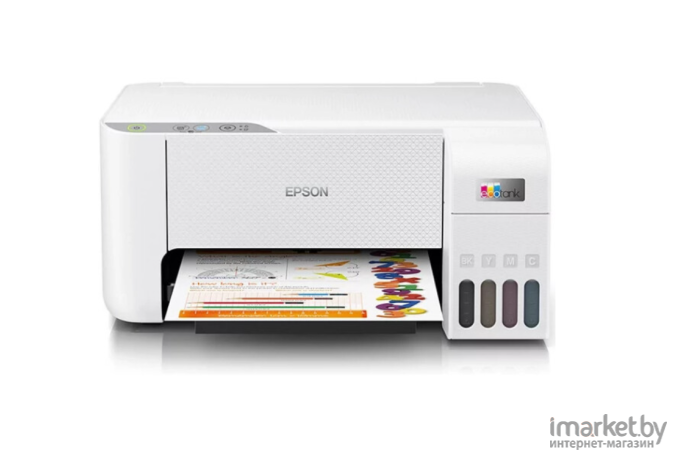 МФУ Epson EcoTank L3216 (ресурс стартовых контейнеров 4500/7500, контейнер 003)