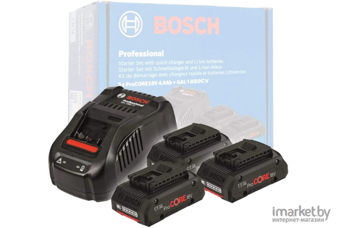 Аккумулятор с зарядным устройством Bosch ProCORE Professional 0615990N2G (18В/4 Ah + 14.4-18В)