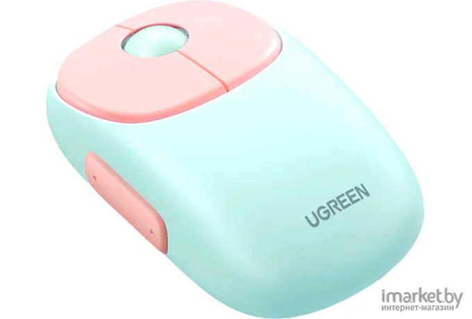 Мышь Ugreen Fun+ MU102 15722 (мятный/розовый)