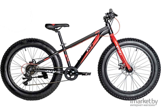 Велосипед Novatrack FatBike Suv 24 р. 13 2024 (графит)