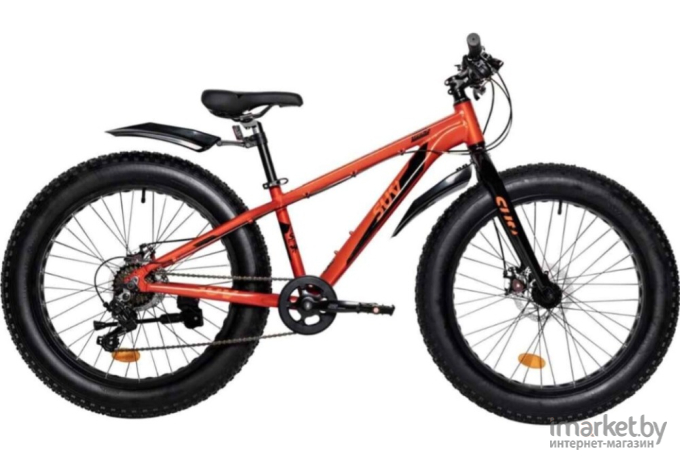 Велосипед Novatrack FatBike Suv 24 р. 13 2024 (терракотовый)