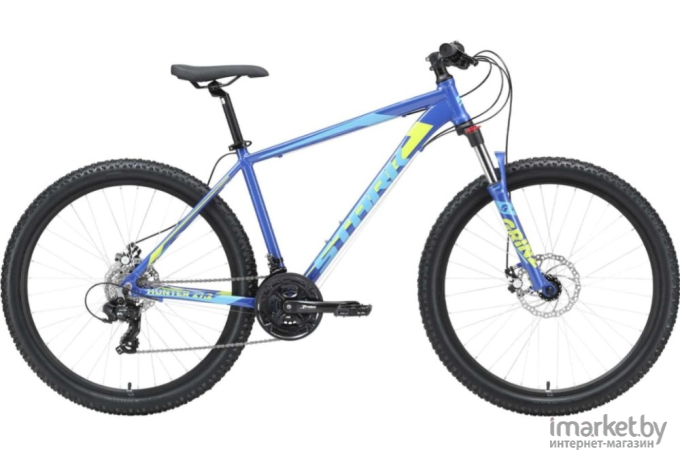 Горный велосипед STARK Hunter 27.2 D (насыщенный синий/голубой металлик)