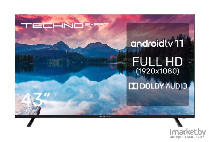 Телевизор TECHNO Smart KDG43GR680ANTS (черный)