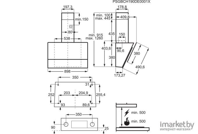 Кухонная вытяжка Electrolux LFV619R (черный)