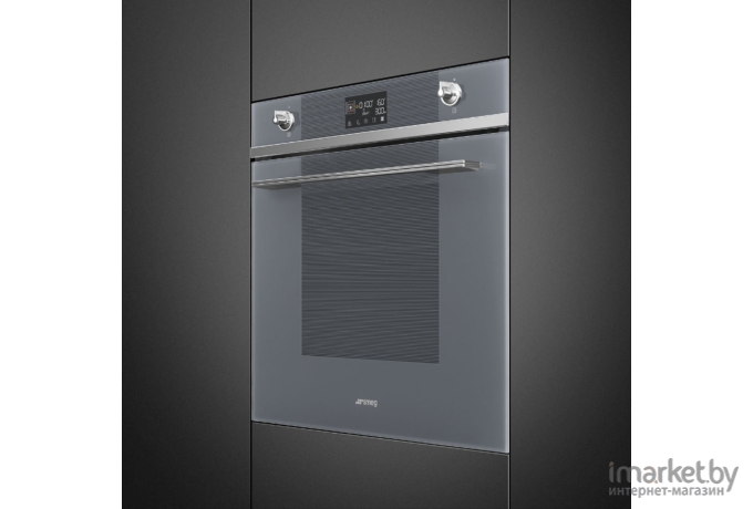 Электрический духовой шкаф Smeg SO6102M2S (серый)