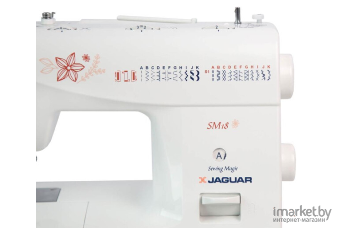 Электромеханическая швейная машина Jaguar SM18 (белый)