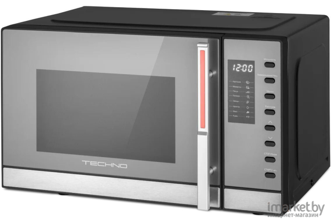 Микроволновая печь TECHNO C23UXP63-E80 (нержавеющая сталь/черный)
