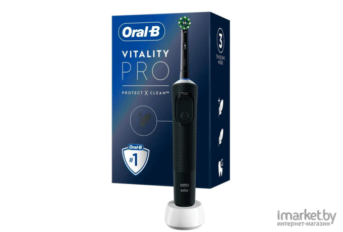 Электрическая зубная щетка BRAUN ORAL-B Vitality Pro D103.413.3 Black (4210201427124 3708)