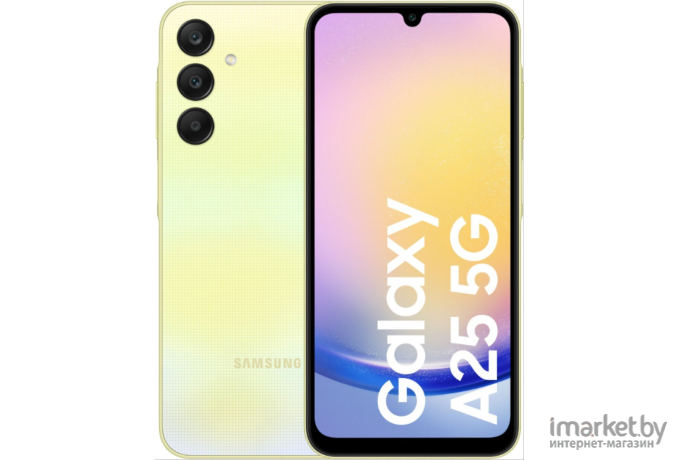 Смартфон Samsung Galaxy A25 8GB/256GB (желтый, без Samsung Pay)