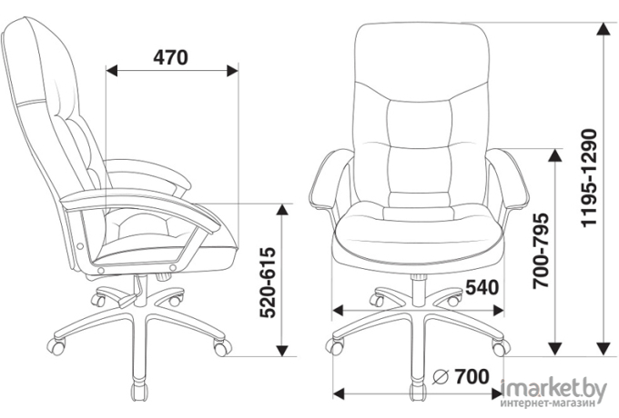 Офисное кресло Бюрократ T-9908AXSN-AB