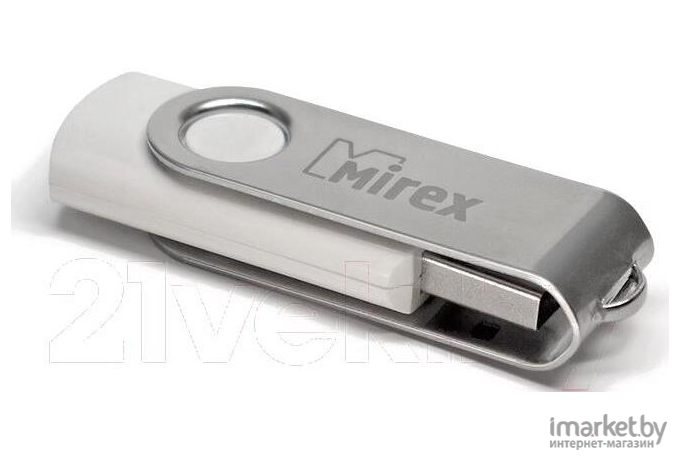 USB Flash Mirex SWIVEL WHITE 16GB (13600-FMUSWT16)