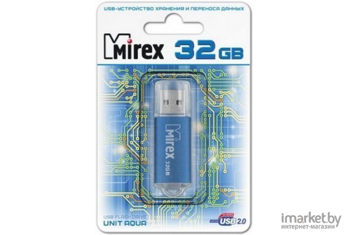 USB Flash Mirex UNIT AQUA 32GB (13600-FMUAQU32)