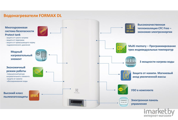 Накопительный водонагреватель Electrolux EWH 30 Formax DL