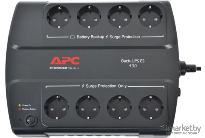 Источник бесперебойного питания APC Back-UPS ES 400VA (BE400-RS)