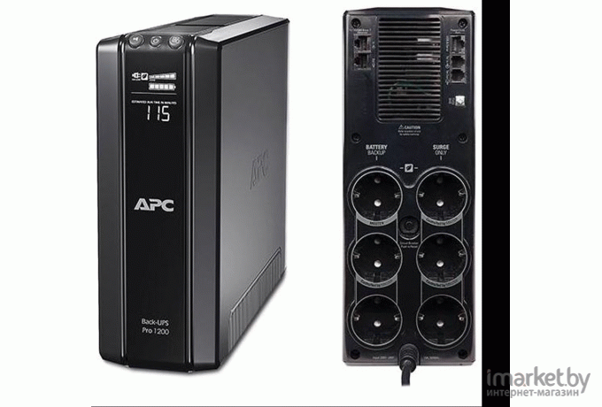 Источник бесперебойного питания APC Back-UPS Pro 1200VA, AVR, 230V, CIS (BR1200G-RS)