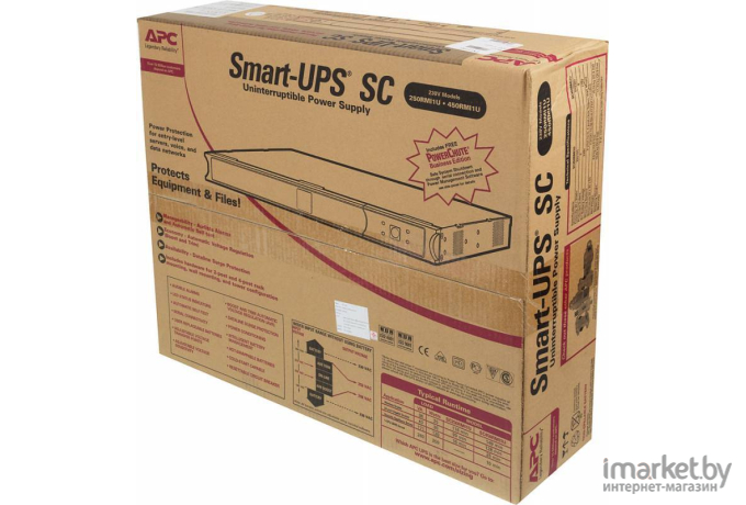 Источник бесперебойного питания APC Smart-UPS SC 450VA RM 1U (SC450RMI1U)
