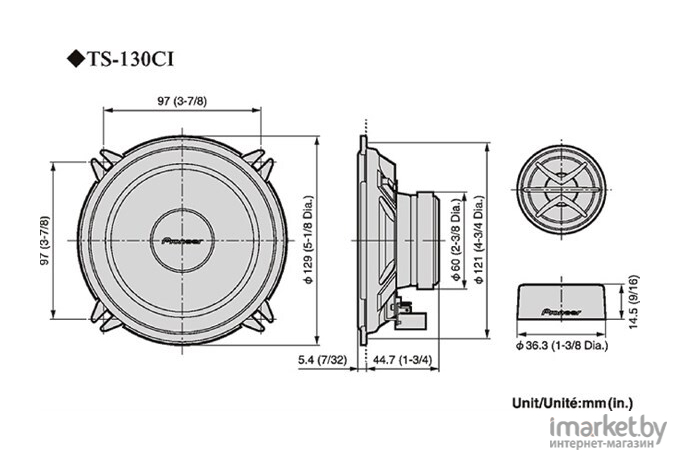 Компонентная АС Pioneer TS-1301i