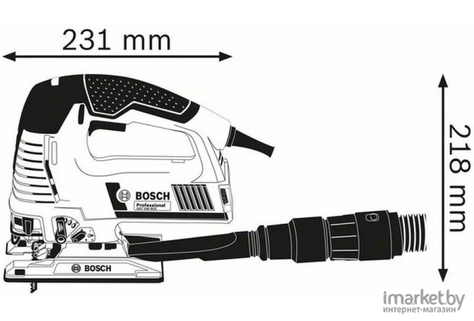 Профессиональный электролобзик Bosch GST 160 BCE Professional (0.601.518.001)