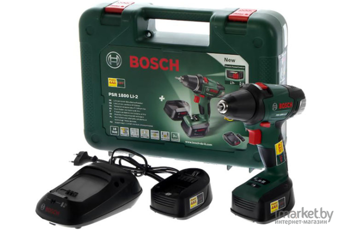 Дрель-шуруповерт Bosch PSR 1800 Li-2 (0.603.9A3.121)