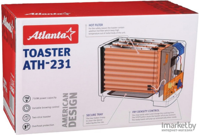 Тостер Atlanta ATH-231