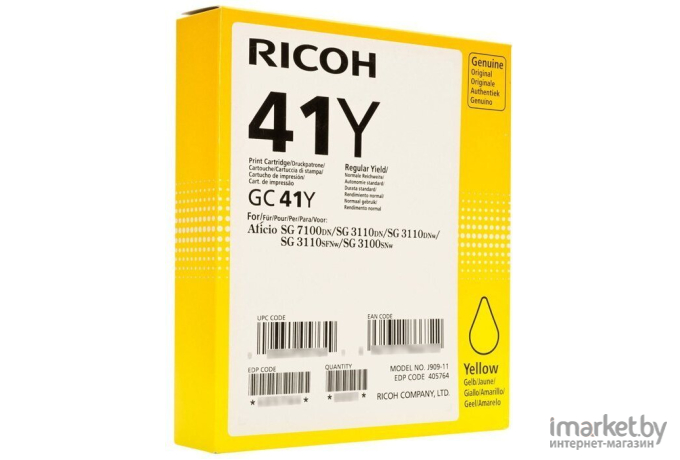 Картридж для принтера Ricoh GC 41Y (405764)