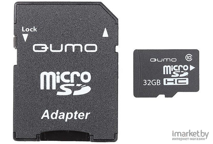 Карта памяти QUMO microSDHC (Class 10) 32GB (QM32GMICSDHC10)