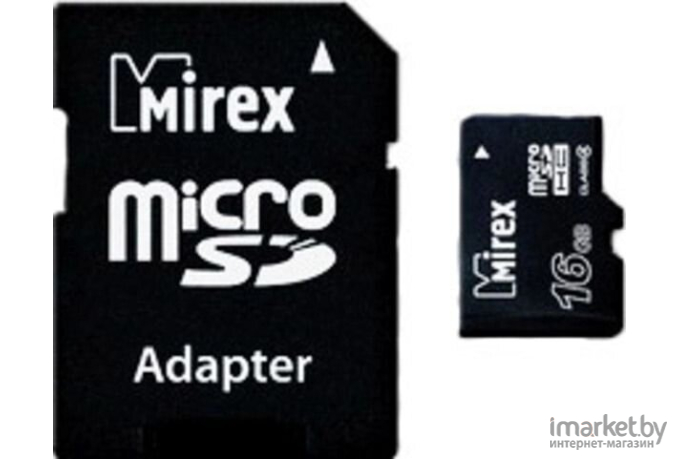 Карта памяти Mirex microSDHC (Class 10) 16GB [13613-AD10SD16]