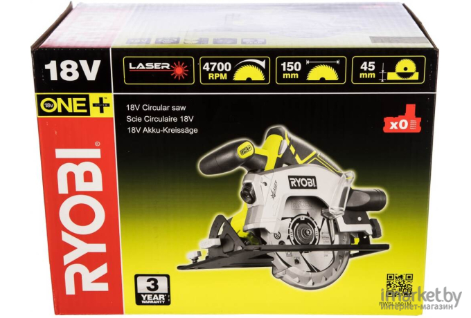 Дисковая пила Ryobi RWSL1801M (5133001164)