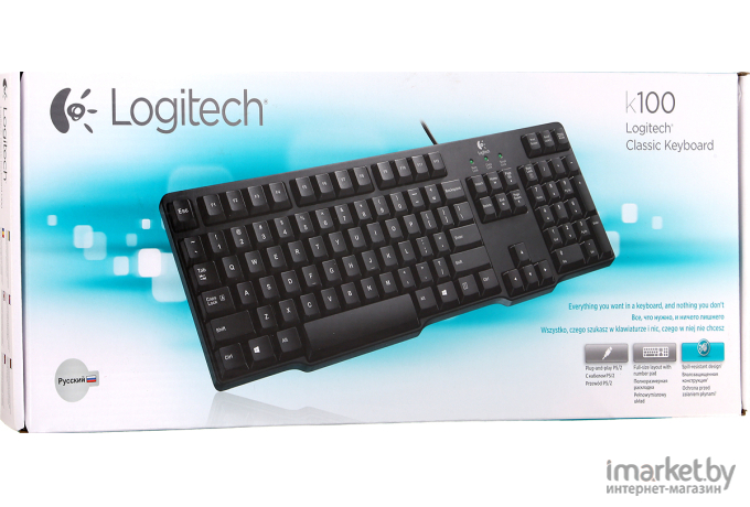 Клавиатура Logitech Classic Keyboard K100