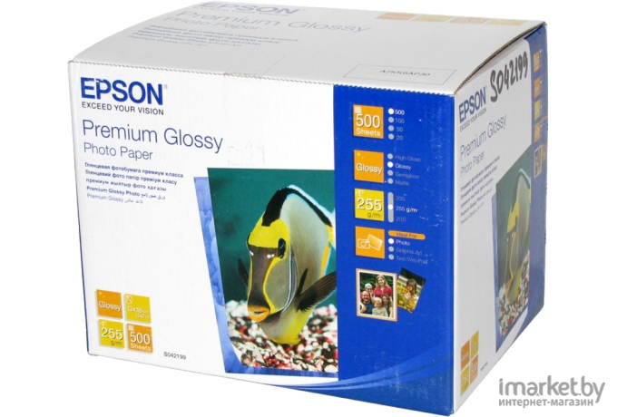 Фотобумага Epson Premium Glossy Photo Paper 13х18 500 листов (C13S042199)