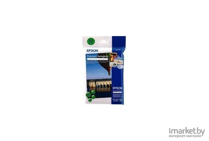 Фотобумага Epson Premium Semigloss Photo Paper 10х15 50 листов (C13S041765)