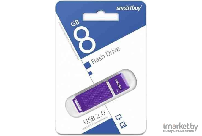 USB Flash Smart Buy Quartz Violet 8GB [SB8GBQZ-V]