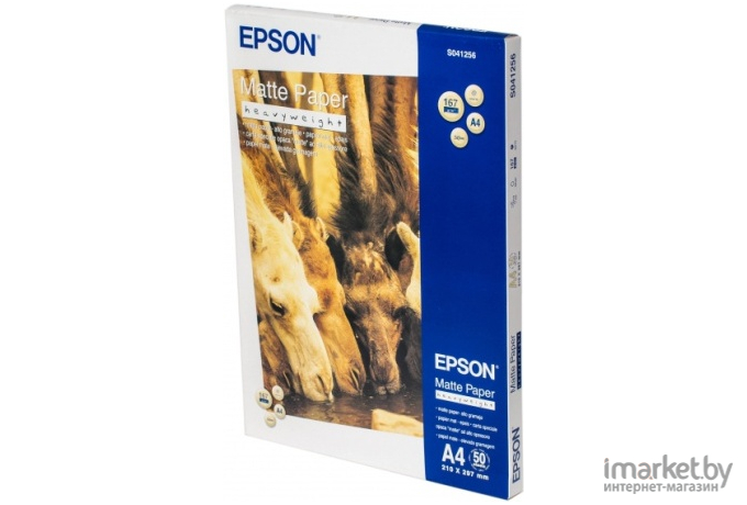 Фотобумага Epson Matte Paper-Heavyweight A4 50 листов (C13S041256)