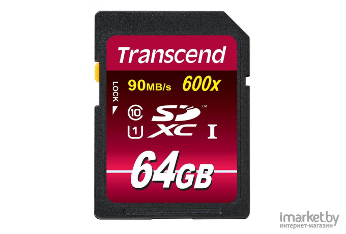 Карта памяти Transcend SDXC UHS-I (Class 10) 600x Ultimate 64GB (TS64GSDXC10U1)