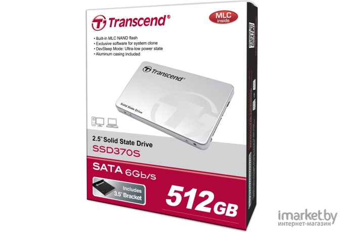 SSD Transcend SSD370 Premium 512GB (TS512GSSD370S)