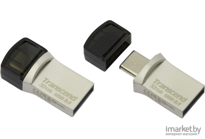 USB Flash Transcend JetFlash 890S USB3.1 + Type-C 32GB [TS32GJF890S]