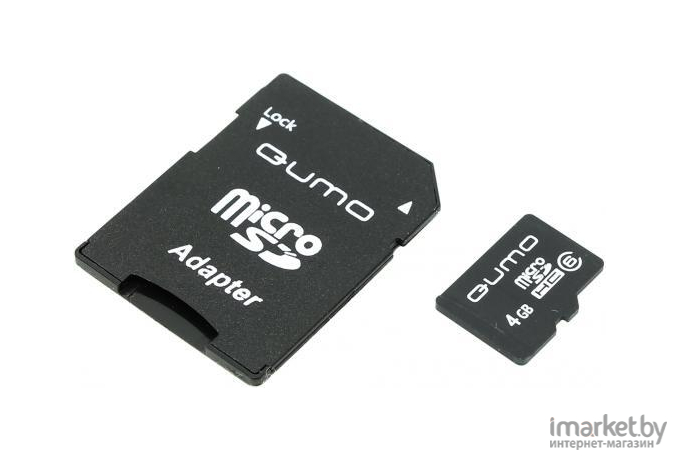 Карта памяти QUMO microSDHC (Class 10) 4GB (QM4GMICSDHC10)