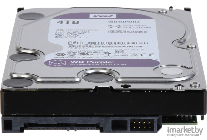 Жесткий диск WD Purple 4TB (WD40PURX)