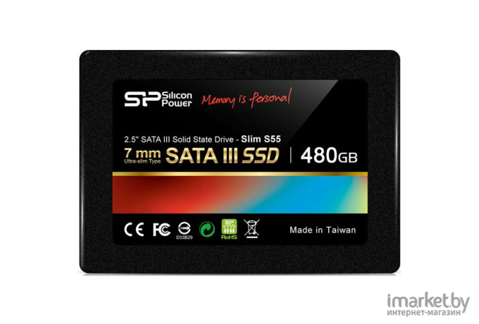 SSD Silicon-Power Slim S55 480GB (SP480GBSS3S55S25)