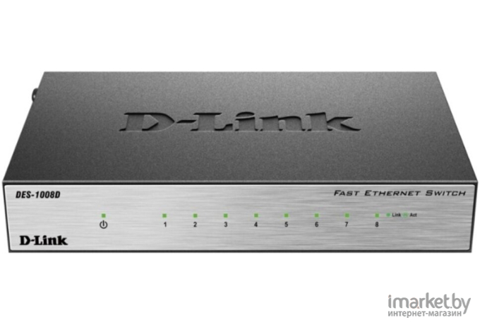 Неуправляемый коммутатор D-Link DES-1008D/L2B