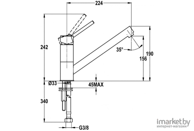 Смеситель TEKA AUK 913