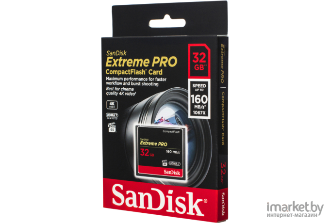 Карта памяти SanDisk Extreme Pro CompactFlash 32GB (SDCFXPS-032G-X46)