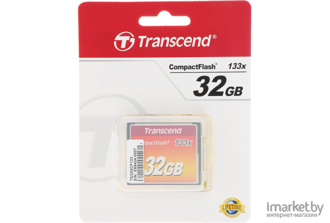 Карта памяти Transcend 133x CompactFlash 32 Гб (TS32GCF133)