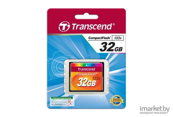 Карта памяти Transcend 133x CompactFlash 32 Гб (TS32GCF133)