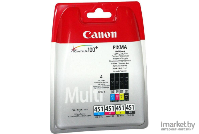 Картридж для принтера Canon CLI-451 Multipack C/M/Y/BK [6524B004]