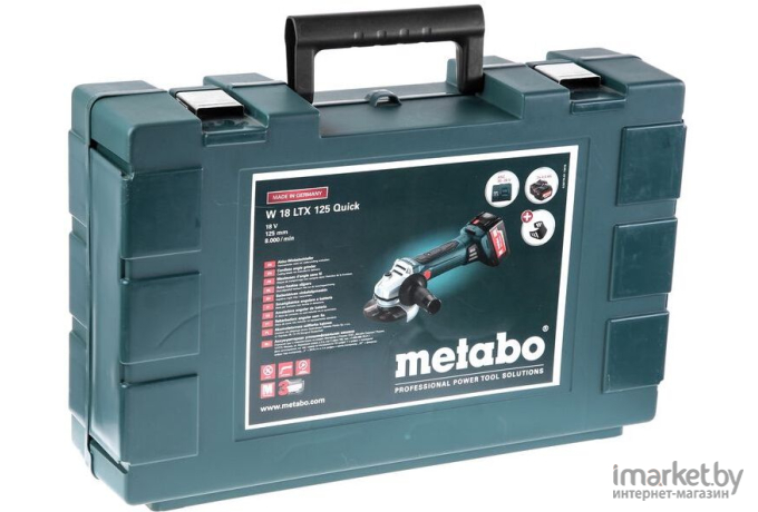 Аккумуляторная угловая шлифовальная машина Metabo W 18 LTX 125 602174610