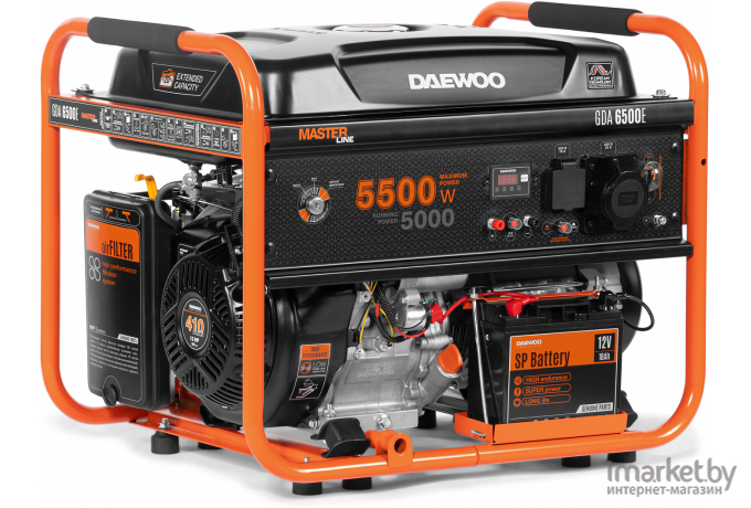 Бензиновый генератор Daewoo Power GDA 6500E