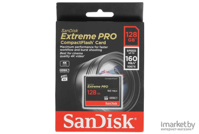 Карта памяти SanDisk Extreme Pro CompactFlash 128GB [SDCFXPS-128G-X46]