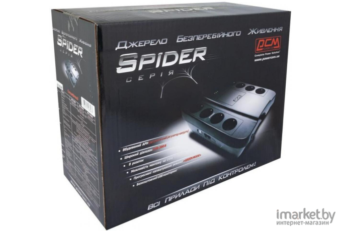 Источник бесперебойного питания Powercom Spider SPD-850U 850VA